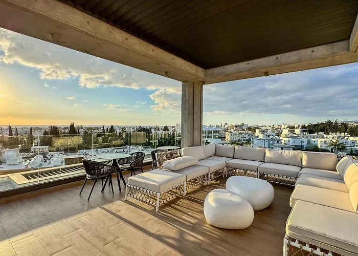 Apartmán Malberry Park 203 - Modern 2bedroom With Shared Heated Pool, Sauna, Gym, Jacuzzi Paphos